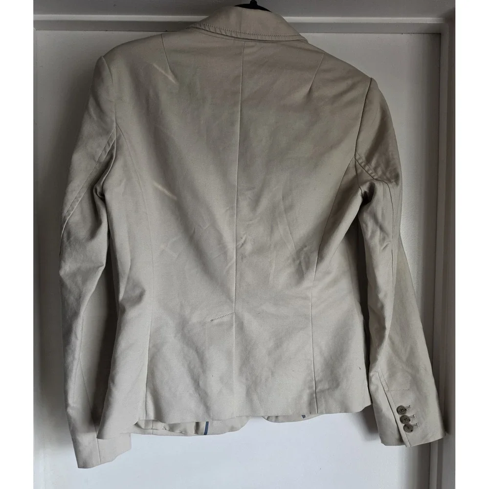 Banana Republic Women's Light Cream Single-Button Blazer